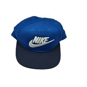 Nike Limitless Spell out Snapback Hat Youth Nike Game Royal Blue‎ & Black 2 Tone